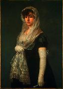 Francisco de Goya Joven dama con mantilla y basquina France oil painting artist